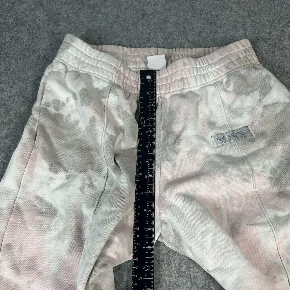 Nike Women's Tie-Dye Track Pants in Light Pink and Gray